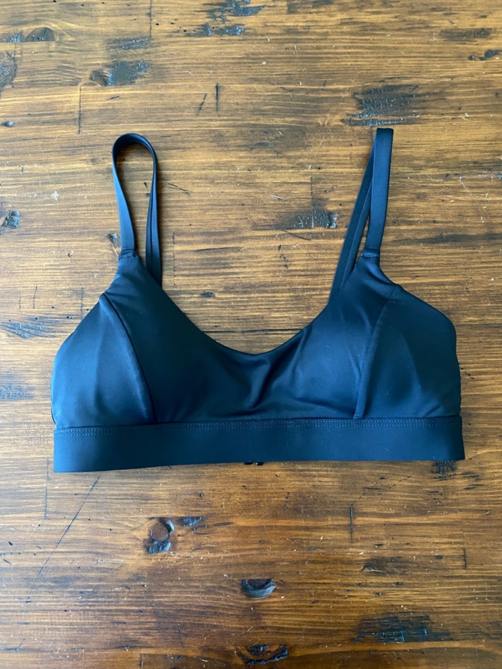 Knix Womens Sunny Scoop Bikini Top Size S Black